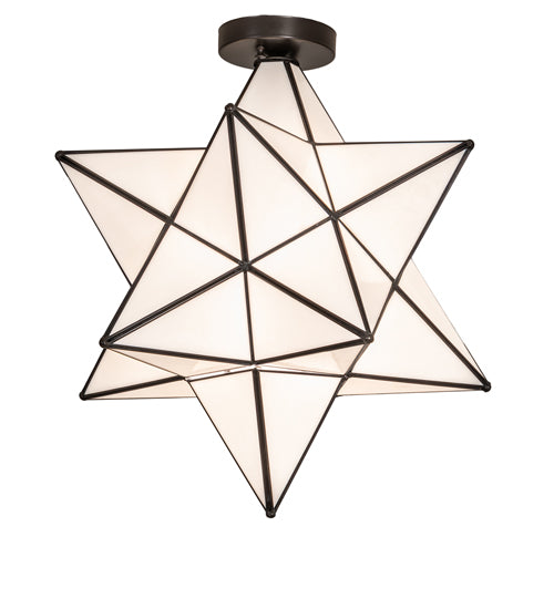 Meyda Tiffany Moravian Star 239498 Ceiling Light - Mahogany Bronze