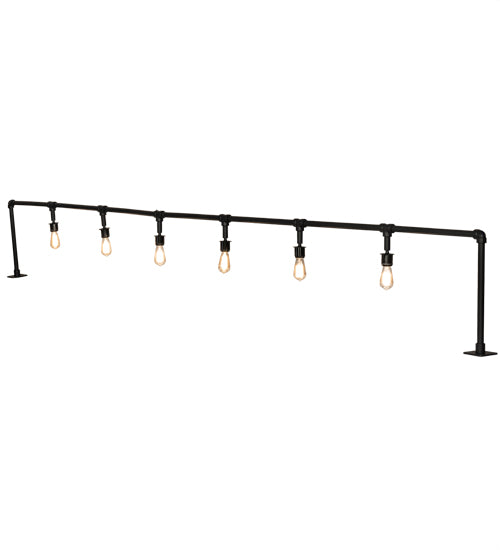 Meyda Tiffany Lighting 239546 Pipedream Six Light Bar Top Lamp Lamp Black
