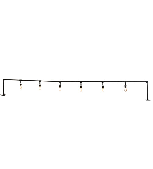 Meyda Tiffany Lighting 239546 Pipedream Six Light Bar Top Lamp Lamp Black