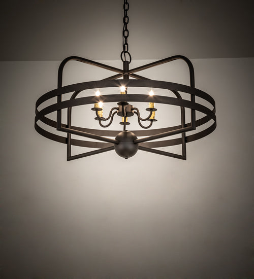 Meyda Tiffany Aldari 239586 Chandelier Light - Oil Rubbed Bronze