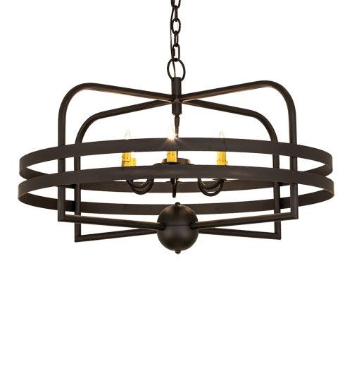 Meyda Tiffany Aldari 239586 Chandelier Light - Oil Rubbed Bronze