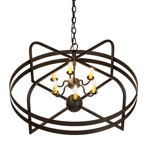 Meyda Tiffany Aldari 239586 Chandelier Light - Oil Rubbed Bronze