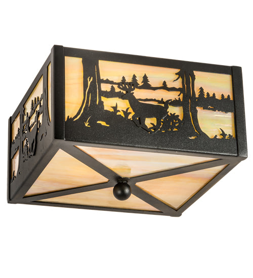 Meyda Tiffany Deer At Lake 23978 Ceiling Light