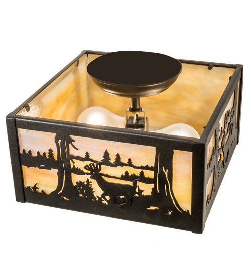 Meyda Tiffany Deer At Lake 23978 Ceiling Light