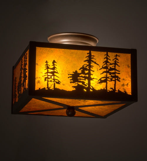 Meyda Tiffany Tall Pines 23982 Ceiling Light - Cafe-Noir