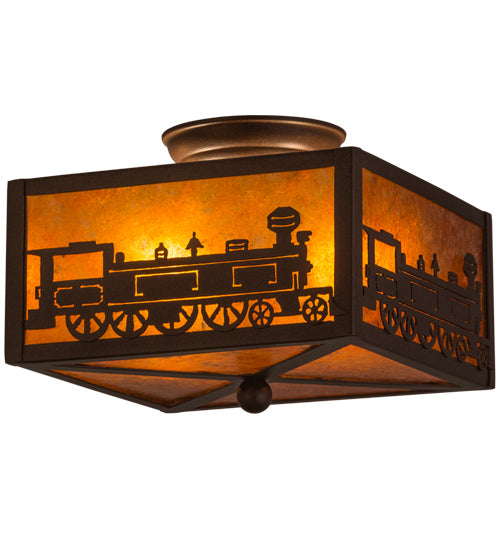 Meyda Tiffany Train 23985 Ceiling Light - Cafe-Noir