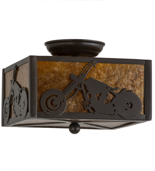 Meyda Tiffany Motorcycle 23987 Ceiling Light - Timeless Bronze