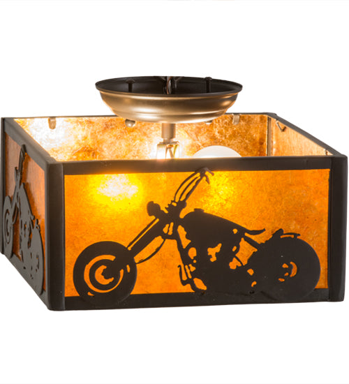 Meyda Tiffany Motorcycle 23987 Ceiling Light - Timeless Bronze