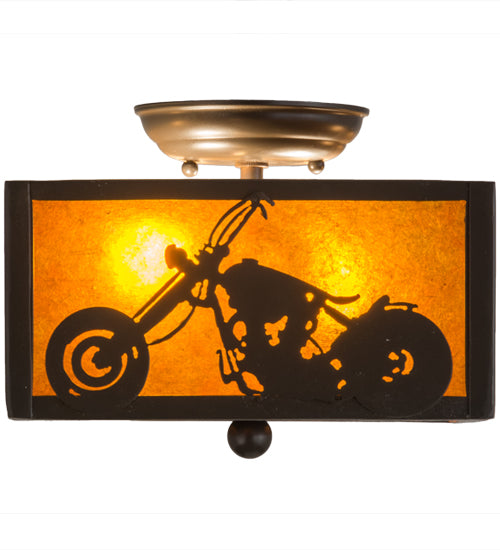 Meyda Tiffany Motorcycle 23987 Ceiling Light - Timeless Bronze