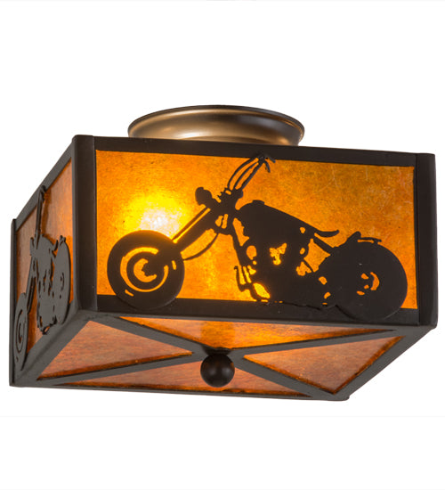 Meyda Tiffany Motorcycle 23987 Ceiling Light - Timeless Bronze