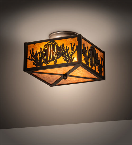 Meyda Tiffany Tropical Fish 23992 Ceiling Light - Timeless Bronze