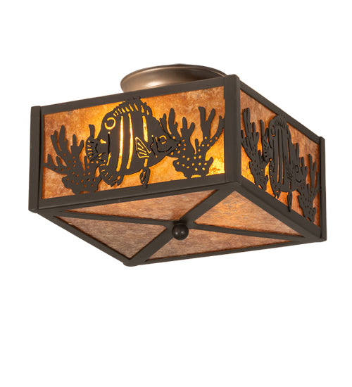 Meyda Tiffany Tropical Fish 23992 Ceiling Light - Timeless Bronze