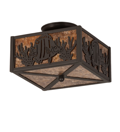 Meyda Tiffany Tropical Fish 23992 Ceiling Light - Timeless Bronze