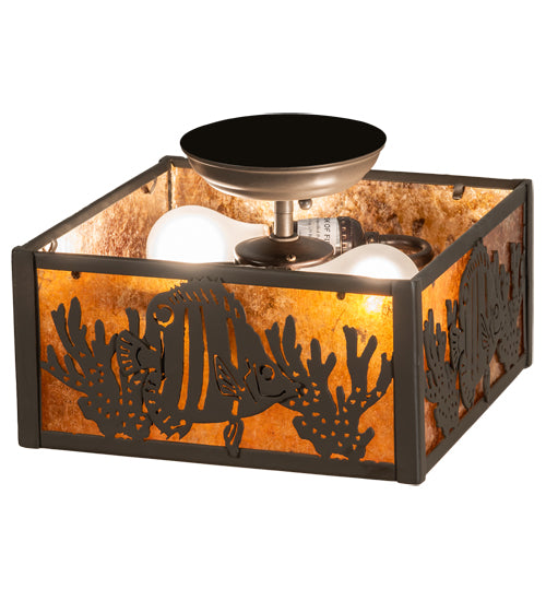 Meyda Tiffany Tropical Fish 23992 Ceiling Light - Timeless Bronze