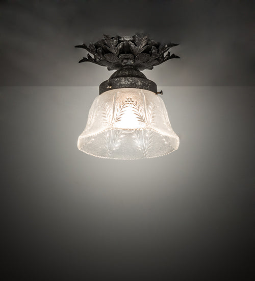Meyda Tiffany Fancy Floral 239955 Ceiling Light - Pewter,Antique