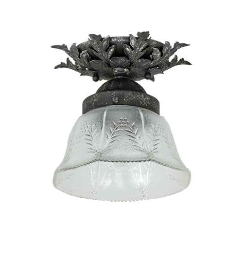 Meyda Tiffany Fancy Floral 239955 Ceiling Light - Pewter,Antique