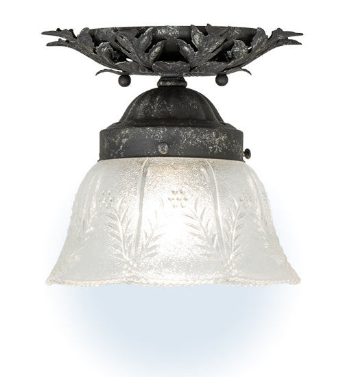 Meyda Tiffany Fancy Floral 239955 Ceiling Light - Pewter,Antique