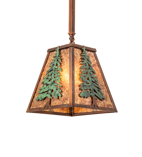 Meyda Tiffany Tall Pines 240017 Pendant Light - Vintage Copper