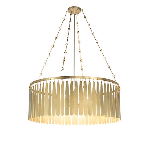 Meyda Tiffany Lighting 240187 Gibson Eight Light Chandelier Decor Brass