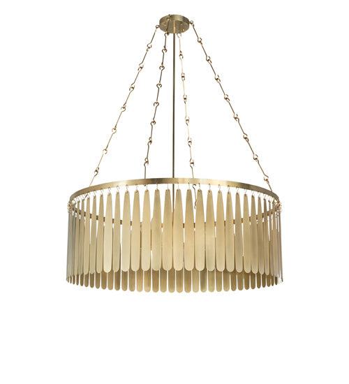 Meyda Tiffany Lighting 240187 Gibson Eight Light Chandelier Decor Brass