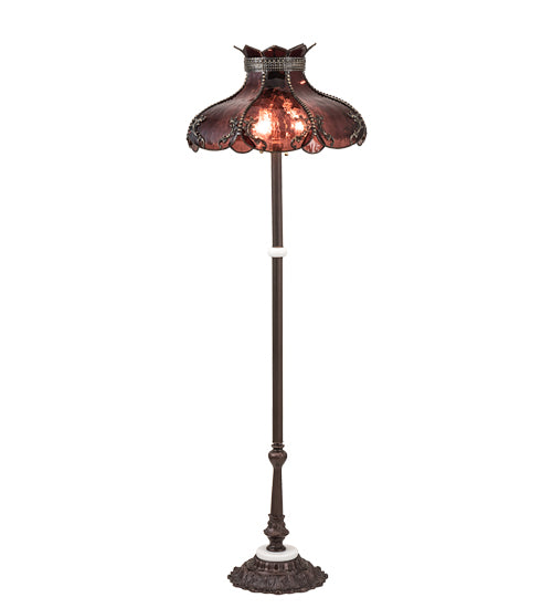 Meyda Tiffany Lighting 240286 Elizabeth Three Light Floor Lamp Lamp Bronze / Dark