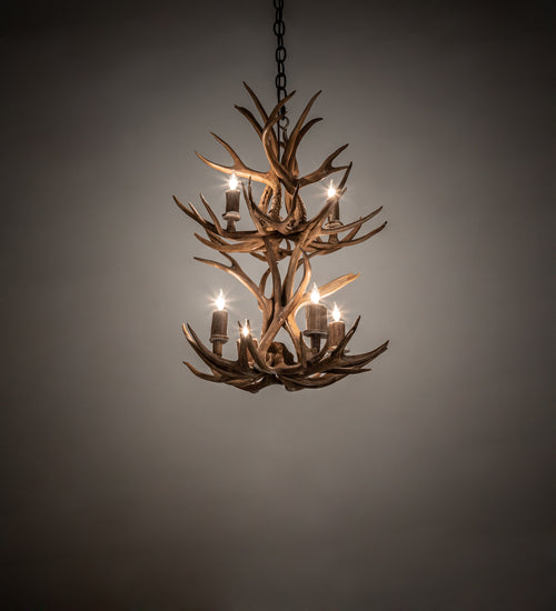 Meyda Tiffany Antlers 240289 Chandelier Light - Antique Copper
