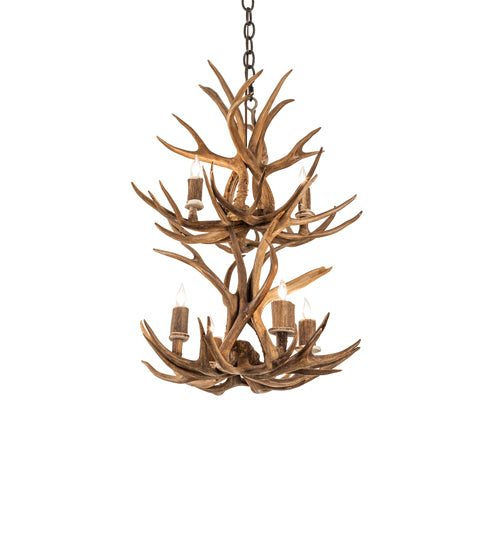 Meyda Tiffany Antlers 240289 Chandelier Light - Antique Copper