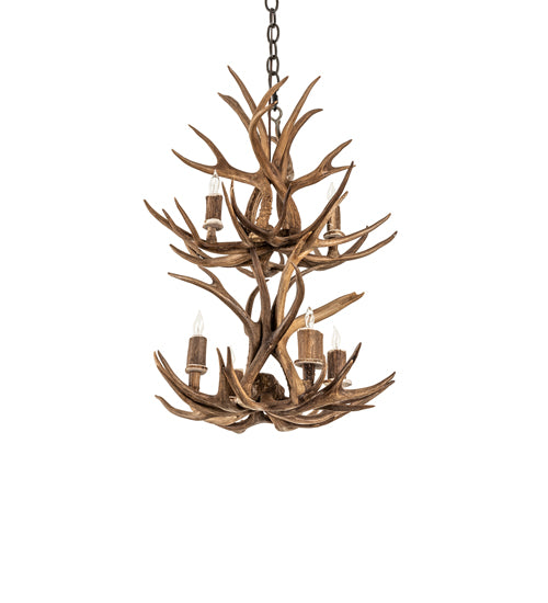 Meyda Tiffany Antlers 240289 Chandelier Light - Antique Copper