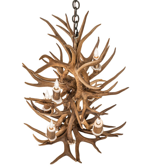 Meyda Tiffany Antlers 240289 Chandelier Light - Antique Copper