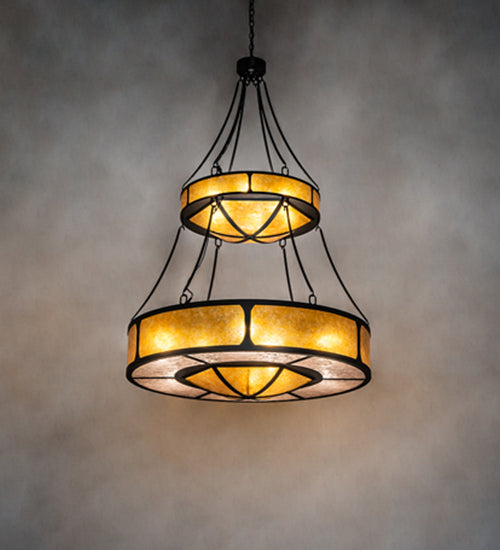 Meyda Tiffany Kleba 240509 Chandelier Light - Wrought Iron