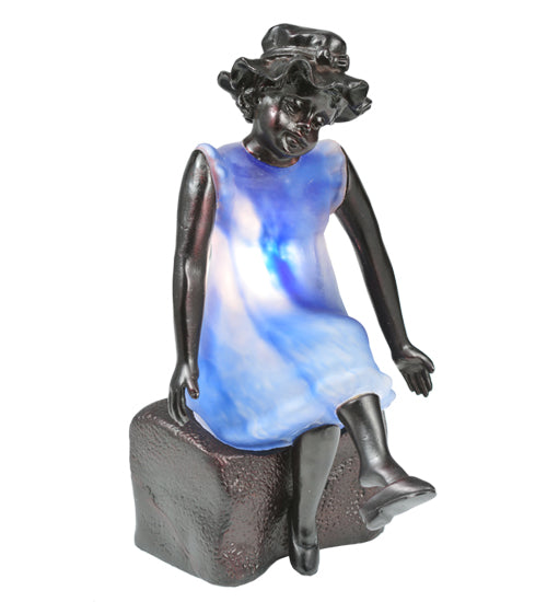 Meyda Tiffany Lighting 24074 Silhouette One Light Accent Lamp Lamp Two-Tone