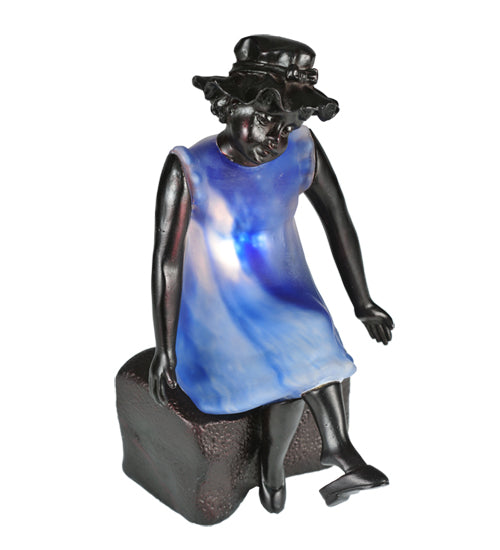 Meyda Tiffany Lighting 24074 Silhouette One Light Accent Lamp Lamp Two-Tone