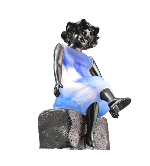 Meyda Tiffany Lighting 24074 Silhouette One Light Accent Lamp Lamp Two-Tone