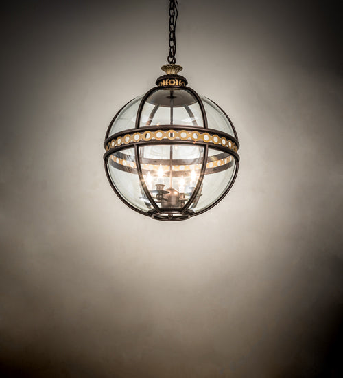 Meyda Tiffany Guilloche 240983 Chandelier Light - Mahogany Bronze