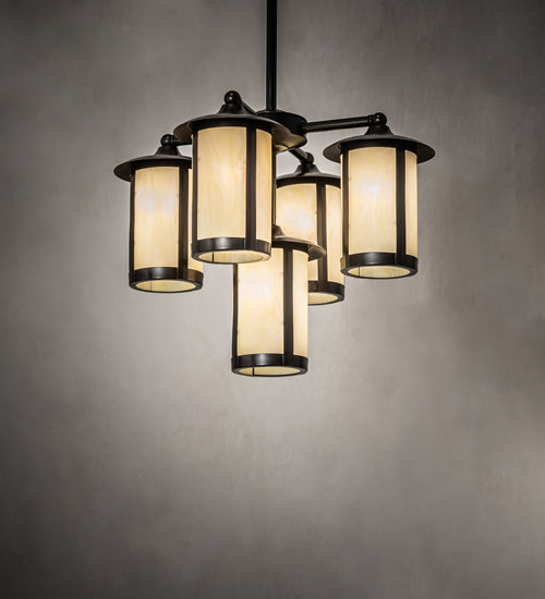 Meyda Tiffany Fulton 241310 Chandelier Light - Craftsman Brown