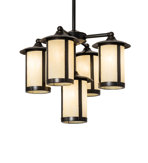 Meyda Tiffany Fulton 241310 Chandelier Light - Craftsman Brown
