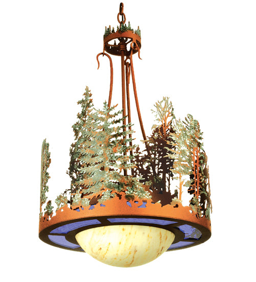 Meyda Tiffany Pine Lake 241414 Pendant Light - Rust