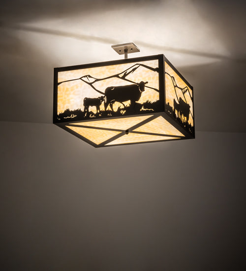 Meyda Tiffany Calf & Cow 241426 Ceiling Light
