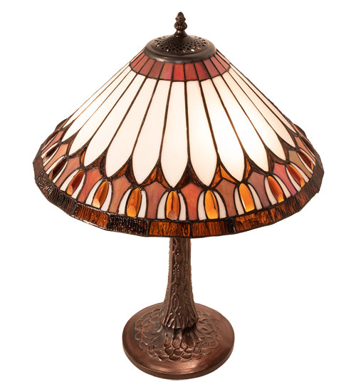 Meyda Tiffany Lighting 242005 Tuscaloosa Six Light Table Lamp Lamp Bronze / Dark