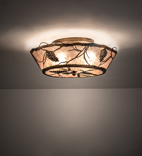 Meyda Tiffany Whispering Pines 242028 Ceiling Light - Antique Copper