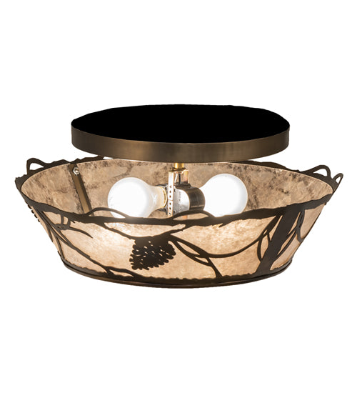 Meyda Tiffany Whispering Pines 242030 Ceiling Light - Antique Copper