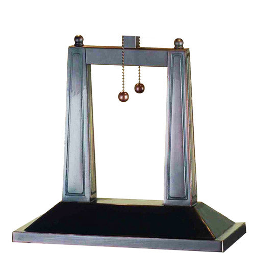 Meyda Tiffany Lighting 24216 Sutter Two Light Table Lamp Lamp Bronze / Dark