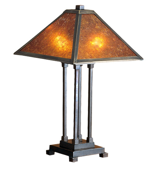 Meyda Tiffany Lighting 24217 Sutter Two Light Table Lamp Lamp Bronze / Dark