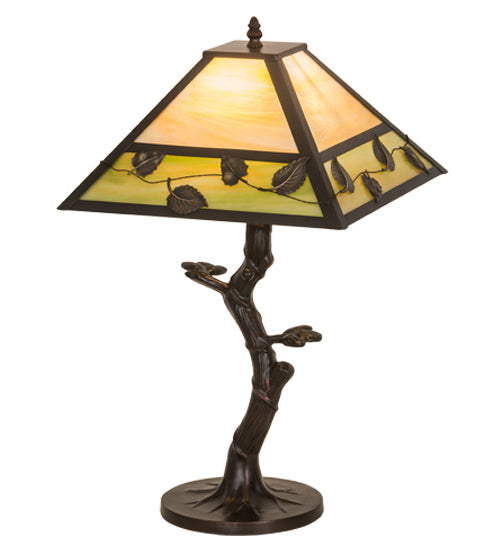 Meyda Tiffany Lighting 24246 Vine Leaf Table Lamp Lamp Bronze / Dark