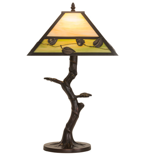Meyda Tiffany Lighting 24246 Vine Leaf Table Lamp Lamp Bronze / Dark