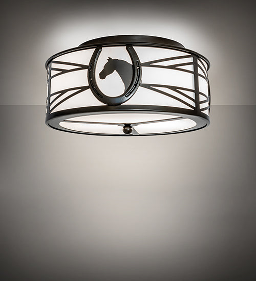 Meyda Tiffany Horseshoe 242550 Ceiling Light - Timeless Bronze