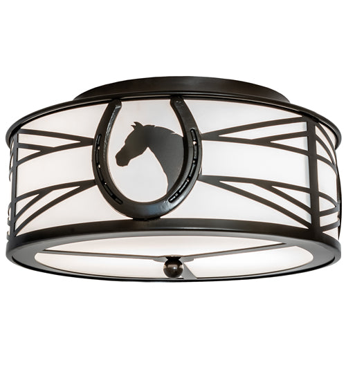 Meyda Tiffany Horseshoe 242550 Ceiling Light - Timeless Bronze
