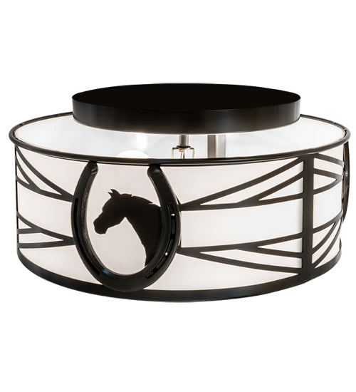 Meyda Tiffany Horseshoe 242550 Ceiling Light - Timeless Bronze