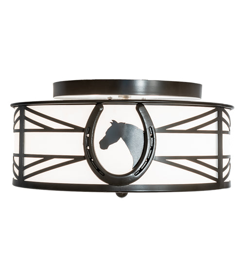 Meyda Tiffany Horseshoe 242550 Ceiling Light - Timeless Bronze