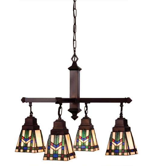 Meyda Tiffany Prairie Wheat 24267 Chandelier Light - Rust